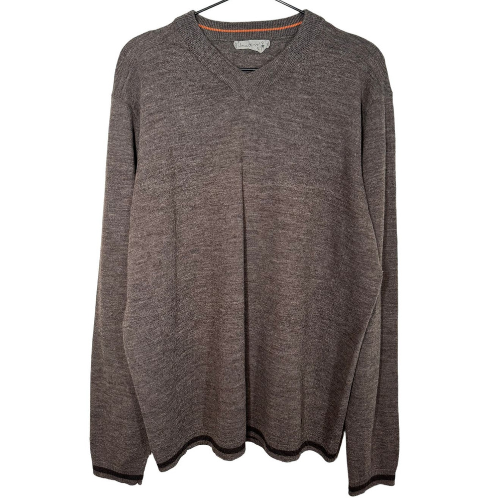 Smartwool Brown V-Neck Sweater
